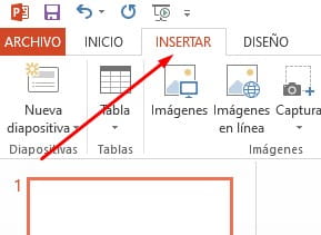 pestaña insertar