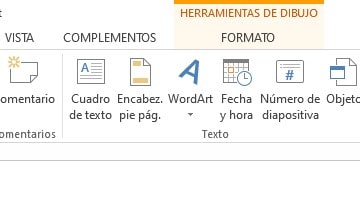 pestaña word art