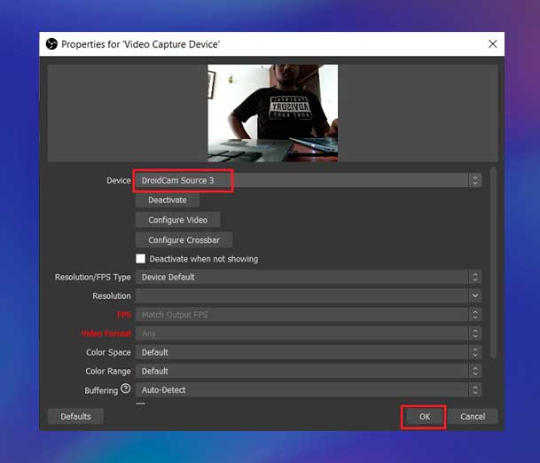 transmitir en vivo en OBS desde su teléfono