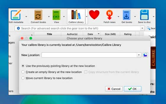 Crear una biblioteca de calibre de almacenamiento en la nube