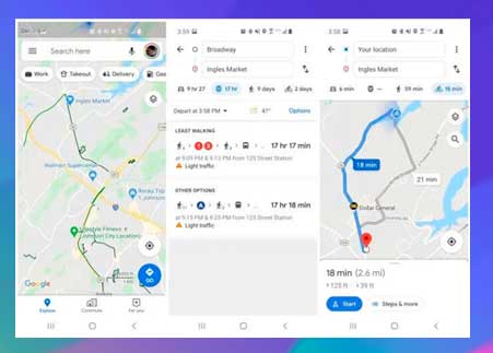 Uso de Gear S3 y Google Maps para ciclismo y tránsito