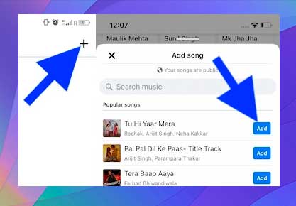 agrega una posta de cancion facebook