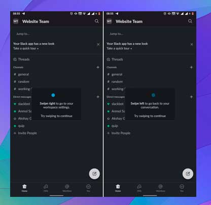 slack rediseñada