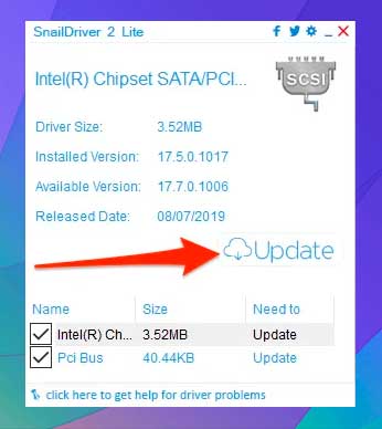 snaildriver Cómo actualizar los controladores