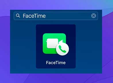 Abre la aplicación FaceTime en tu Mac