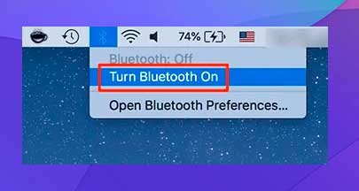 Activar Bluetooth.