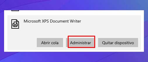 Administrar.una impresora