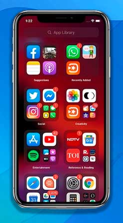 Biblioteca de aplicaciones en iOS 14