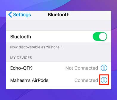 Cómo cambiar el nombre de los AirPods