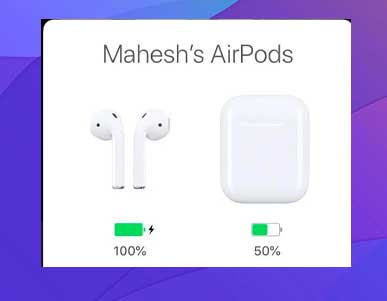 Cómo comprobar el nivel de batería de los AirPods