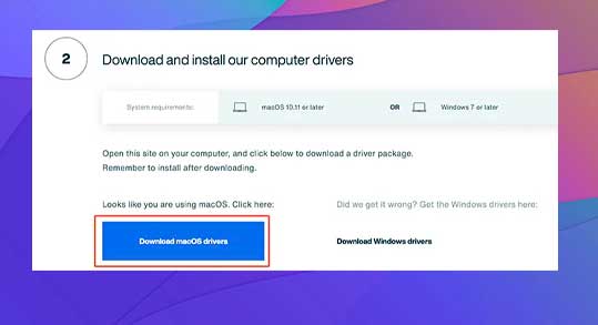 Descargar controladores de macOS