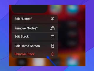 Eliminar widgets de pila stack