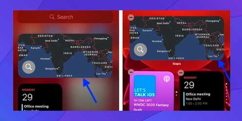 Fijar hoy Ver widgets en la pantalla de inicio