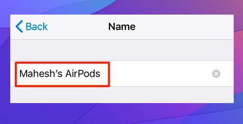 Introduce un nuevo nombre para los AirPods