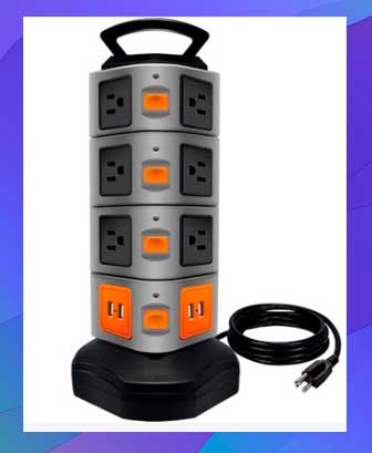 Lovin Product Surge Protector Power Strip Tower