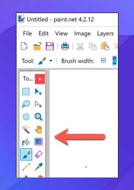 Paint.NET.herramientas de trabajo