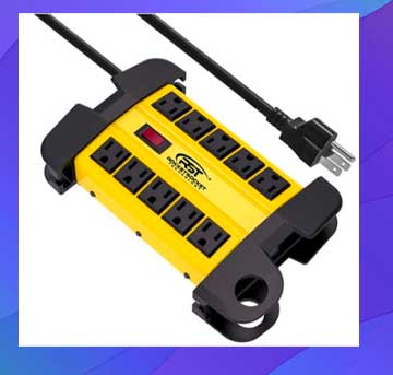 Protector Contra Sobretensiones De Metal Para Tira De Alimentación De Servicio Pesado CRST 10 Outlet