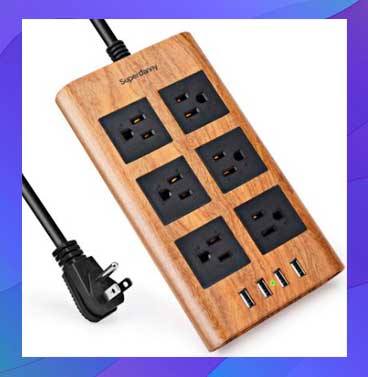 Superdanny Con 6 Salidas Y 4 Puertos USB