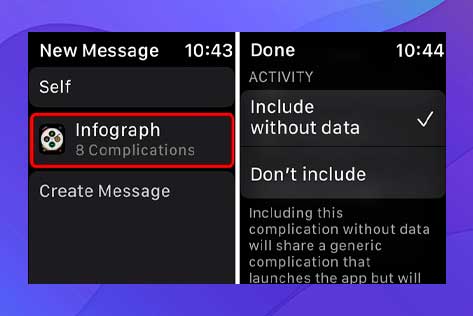 También puede tocar en el nombre de la esfera del reloj
