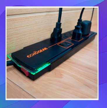 Tira De Alimentación Del Protector Contra Sobretensiones Echogear 8 Outlet