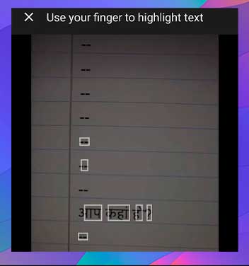 Toque en una palabra y se traducirá en su pantalla