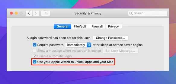 Usar el Apple Watch para desbloquear aplicaciones y tu Mac