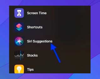 Usar el widget de sugerencias de Siri