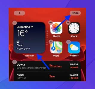 Use Smart Stack en la pantalla de inicio