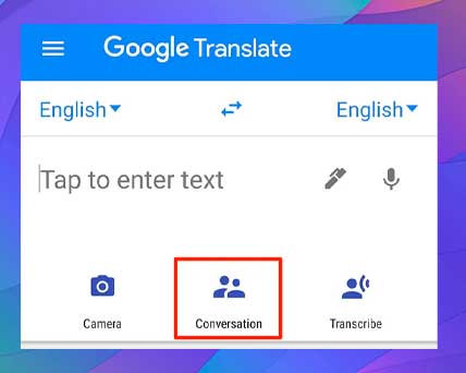 Utilice el modo de conversación para traducir sin problemas