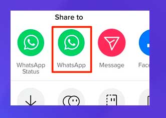 en compartir elige WhatsApp