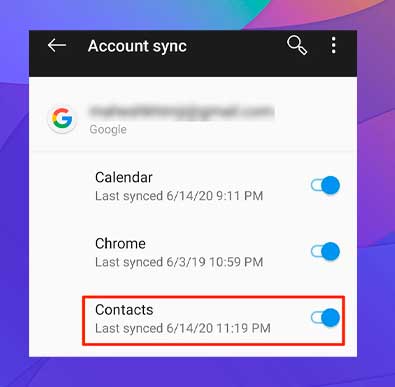 habilita el interruptor de contactos