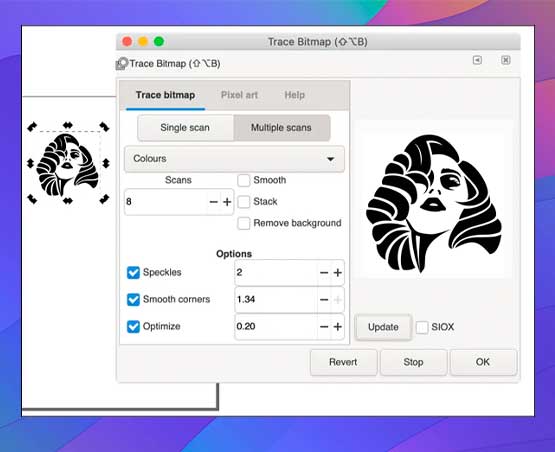 hacer un vector con Inkscape