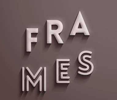 Efecto de Texto PSD Frames