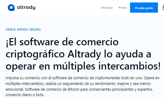 Altrady software de comercio criptográfico