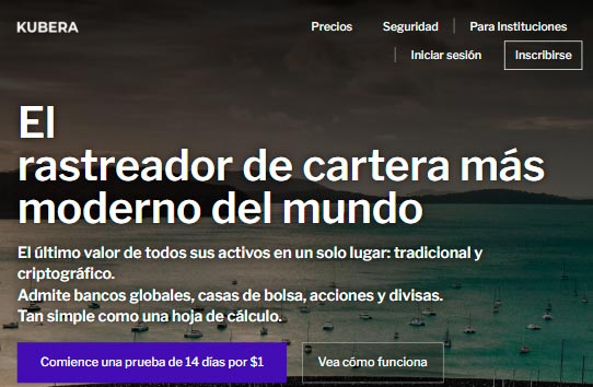 Kubera rastreador de cartera criptografico