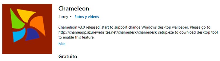 Chameleon Mejores aplicaciones de fondos de pantalla en vivo para Windows 11