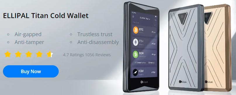 La mejor cartera de hardware para SafeMoon: Ellipal Titan
