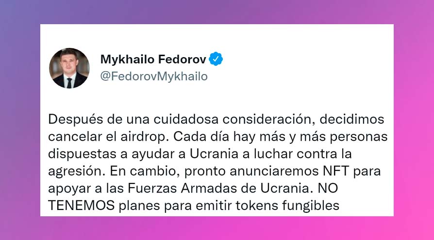 Ucrania vende NFT para financiar su respuesta contra Rusia