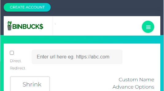 Binbucks mejores acortadores de URL para ganar dinero online