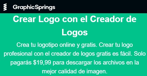 Graphic Springs mejores creadores de logotipos para diseñar tu logo gratis