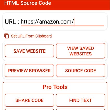 Inicia la aplicación HTML Source Code Viewer