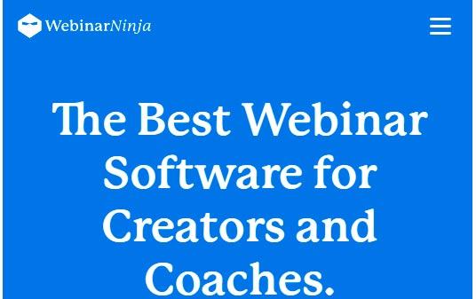 WebinarNinja mejores software de seminarios web (Webinar) 